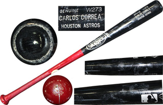 Carlos Correa Unsigned Game Used Louisville Slugger Bat