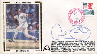 Cecil Fielder Autographed Gateway First Day Cover