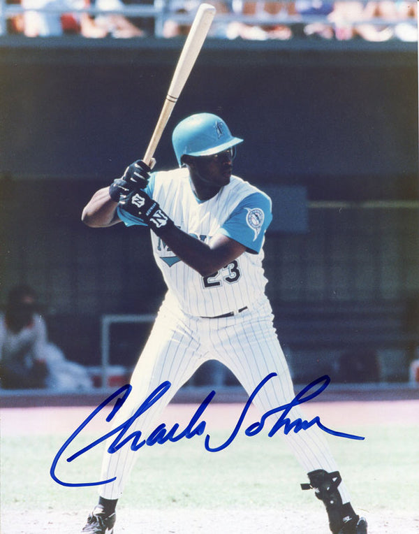 Charles Johnson Autographed 8x10 Photo