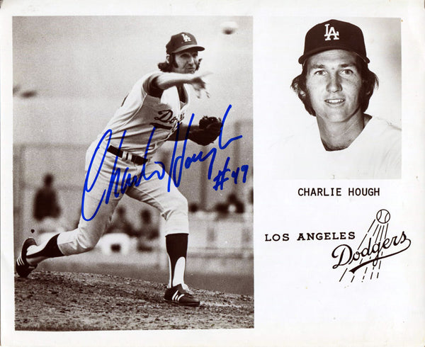 Charlie Hough Autographed 8x10 Photo