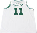 Charlie Scott "HOF 2018 & 76 Champs" Autographed Boston Celtics White Jersey (JSA) Back