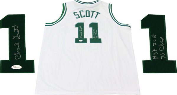 Charlie Scott "HOF 2018 & 76 Champs" Autographed Boston Celtics White Jersey (JSA)