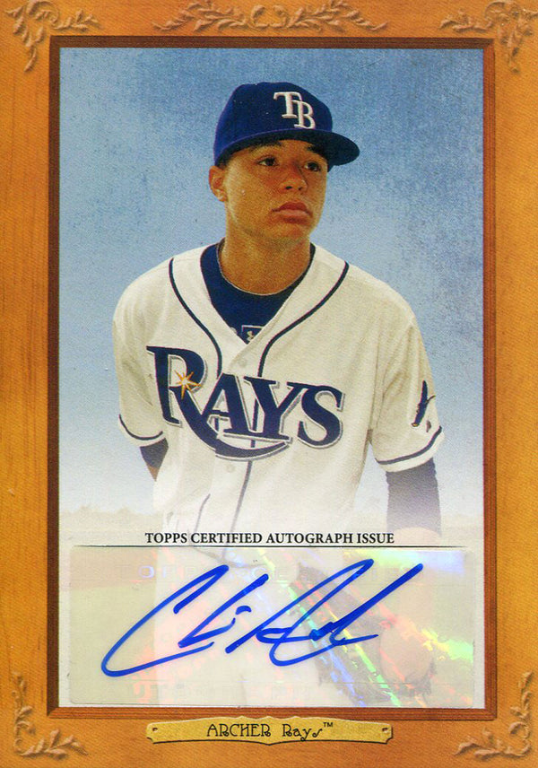 Chris Archer Autographed 2013 Topps Turkey Red Card