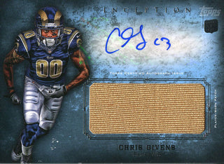 Chris Givens Autographed 2012 Topps Inception Rookie Jersey Card