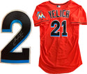 Christian Yelich Autographed Game Used Miami Marlins  Jersey (MLB)