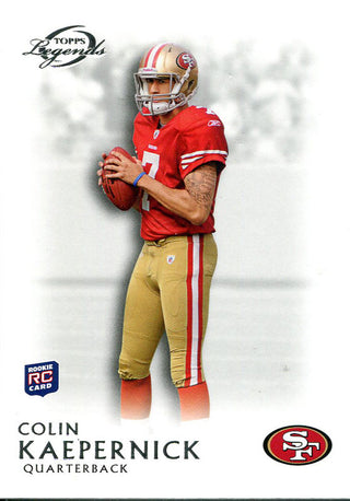 Colin Kaepernick Unsigned 2011 Topps Legends Card