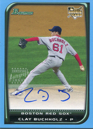 Clay Buchholz Autographed 2008 Bowman Rookie Card