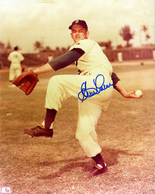 Clem Labine Autographed 8x10 Dodgers Photo