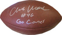 Clive Walford Go Canes Autographed Wilson NFL Football (JSA)