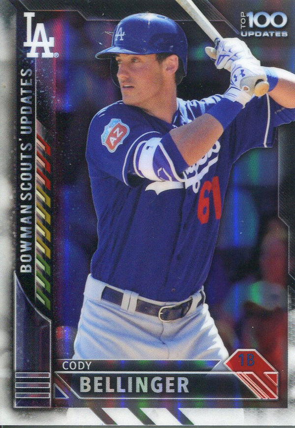 Cody Bellinger Unsigned 2016 Topps Update Rookie Card