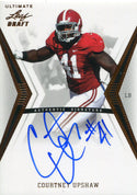 Courtney Upshaw Autographed 2012 Leaf Draft Rookie Card