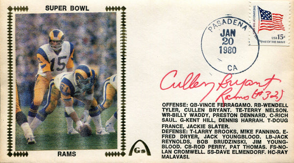 Cullen Bryant Autographed Gateway First Day Cover