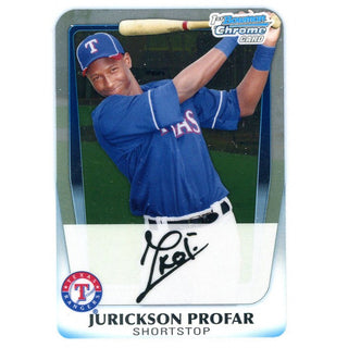 Jurickson Profar Unsigned 2012 Bowman Chrome Rookie Card