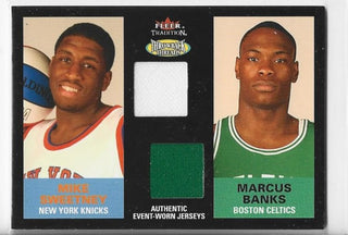 Mike Sweetney / Marcus Banks 2003-2004 Fleer #TTD-MS/MB (99/299) Authentic Worn Jerseys Card