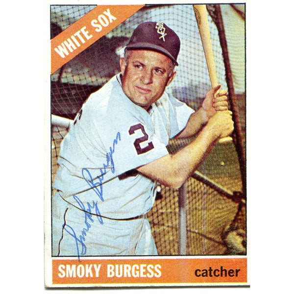 Smoky Burgess Autographed 1966 Topps Card