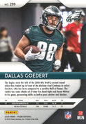 Dallas Goedert 2018 Panini Prizm Rookie Card Back