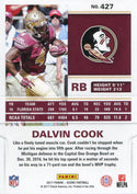 Dalvin Cook 2017 Panini Score Rookie Card Back