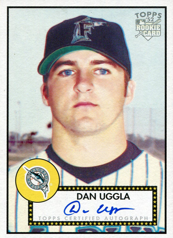 Dan Uggla Autographed 2006 Topps Heritage Card