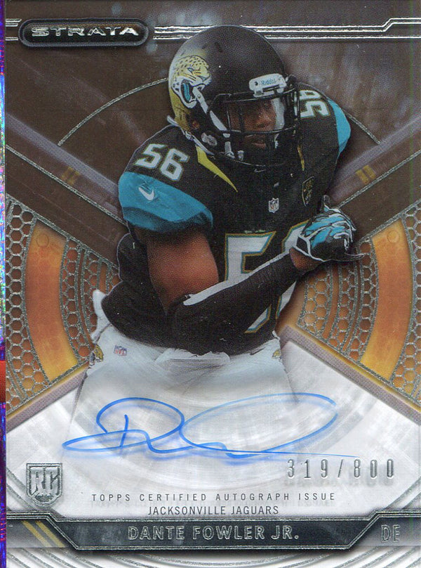 Dante Fowler Jr. Autographed 2015 Topps Strata Rookie Card