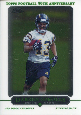 Darren Sproles 2005 Topps Chrome Rookie Card