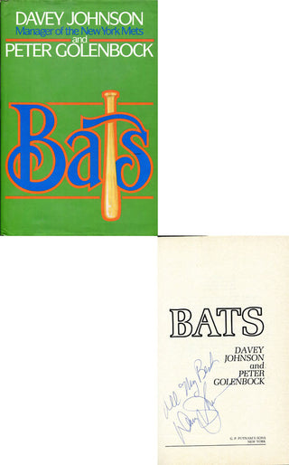 Davey Johnson Autographed Bats Book