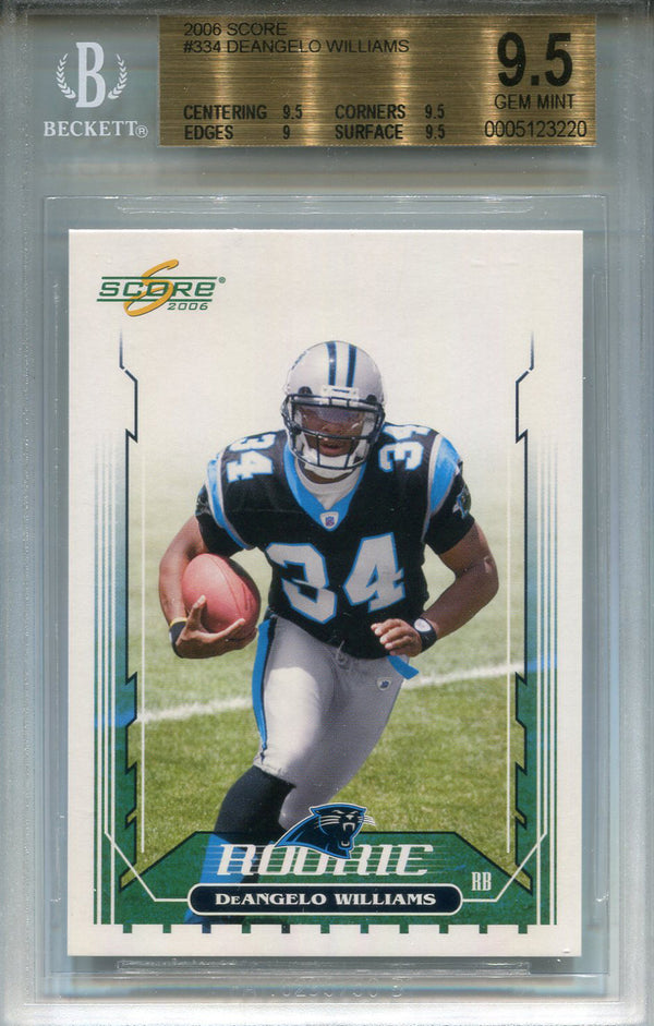 DeAngelo Williams Unsigned 2006 DonRuss Score Card (Beckett)