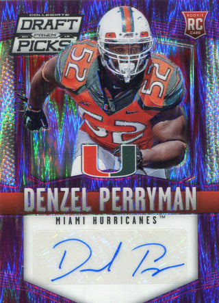 Denzel Perryman Autographed 2015 Panini Collegiate Draft Picks Rookie Card