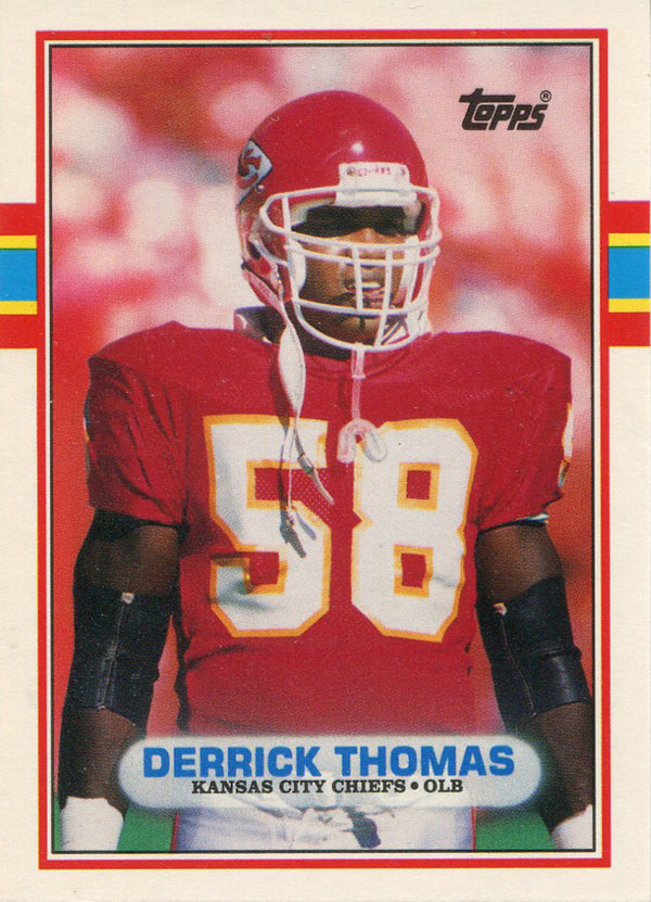 Derrick Thomas Unsigned 1989 Topps Rookie Card