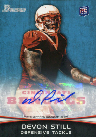 Devon Still Autographed 2012 Bowman Rookie Card