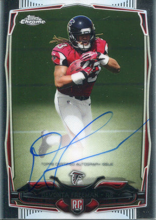 DeVonta Freeman Autographed 2014 Topps Chrome Rookie Card