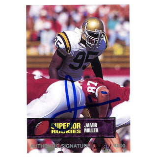 Jamir Miller Autographed Card