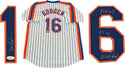 Dwight Gooden "84 ROY, 85 CY, 86 WS Champs" Autographed New York Mets Jersey (JSA)