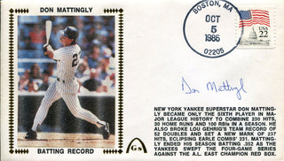 Don Mattingly Autographed First Day Cover