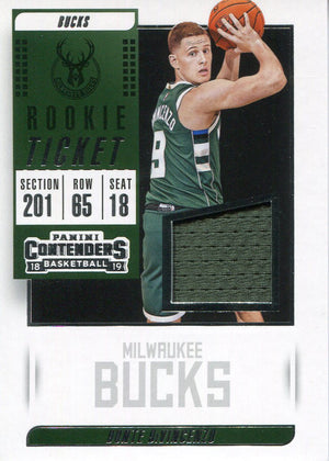 Donte DiVincenzo 2018-19-Panini Contenders Rookie Jersey Card