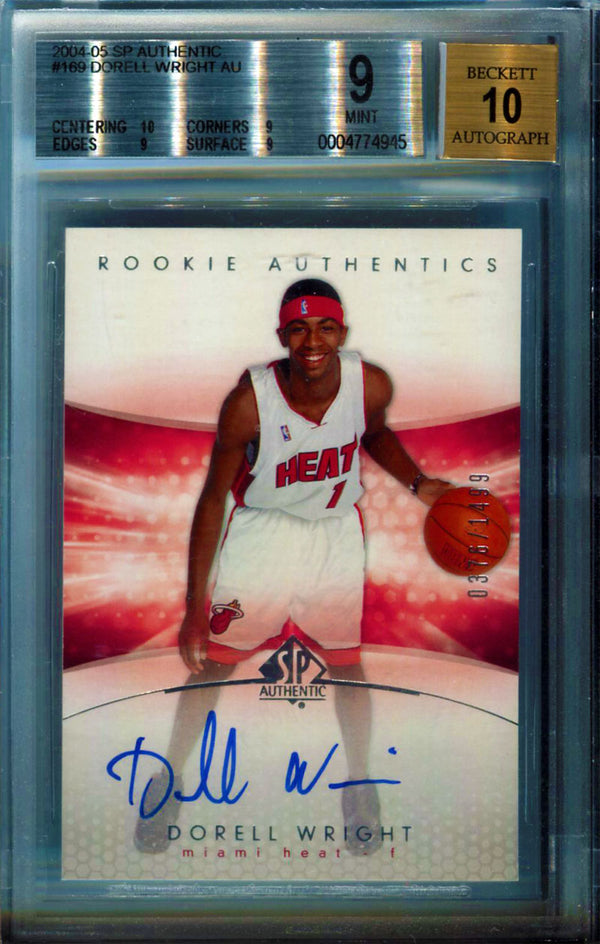 Dorell Wright Autographed 2005 Upper Deck Rookie Card