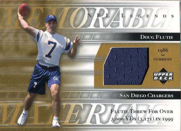 Doug Flutie 2001 Upper Deck Jersey Card