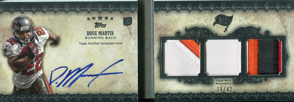 Doug Martin Autographed 2012 Topps Five Star Rookie Jersey Card