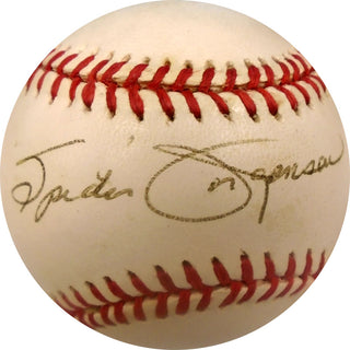 Spider Jorgenson Autographed Baseball (JSA)