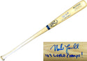 Mike Lowell 2003 WS Champs Autographed / Signed Ash Bat