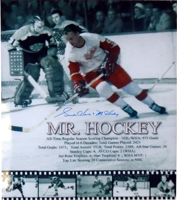 Gordie Howe "Mr. Hockey" Autographed 16x20 Photo
