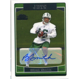 Brad Smith Autographed 2006 Topps Chrome Rookie Card