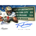 Nick Toon Autographed 2012 Panini Prestige Card