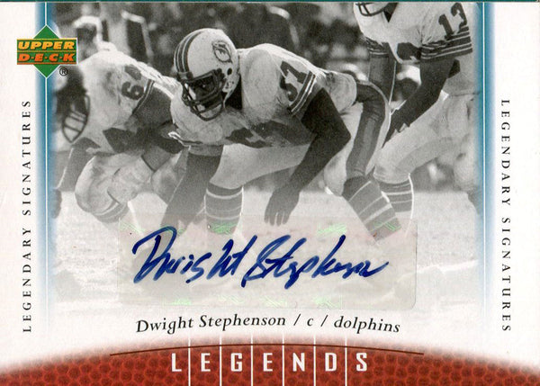 Dwight Stephenson Autographed 2006 Upper Deck Card
