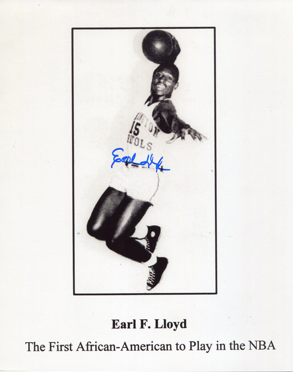 Earl Lloyd Autographed 8x10 Photo