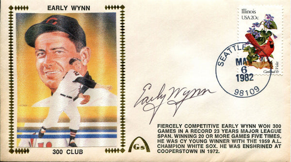 Early Wynn Autographed First Day Cover