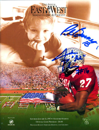 Pat Barnes/Jake Plummer Autographed 1997 East/West Game Program