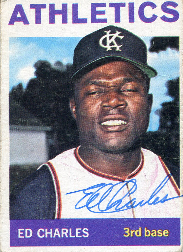 Ed Charles Autographed 1964 Topps Card