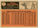 Eddie Mathews 1966 Topps Card Back