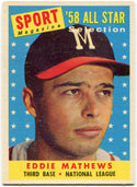 Eddie Mathews 1958 Topps Card