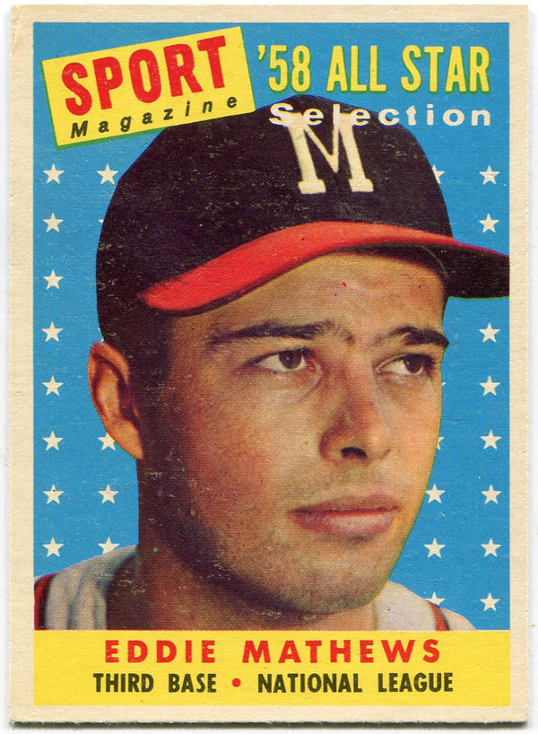 Eddie Mathews 1958 Topps Card